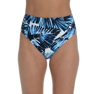 NEW Mynah Tropic Goddess Side Shirred High Waist Full Coverage Bikini Bottom XL